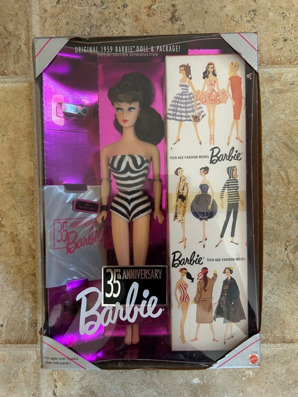 35th Anniversary Barbie Doll Original 1959 Special Edition Reproduction